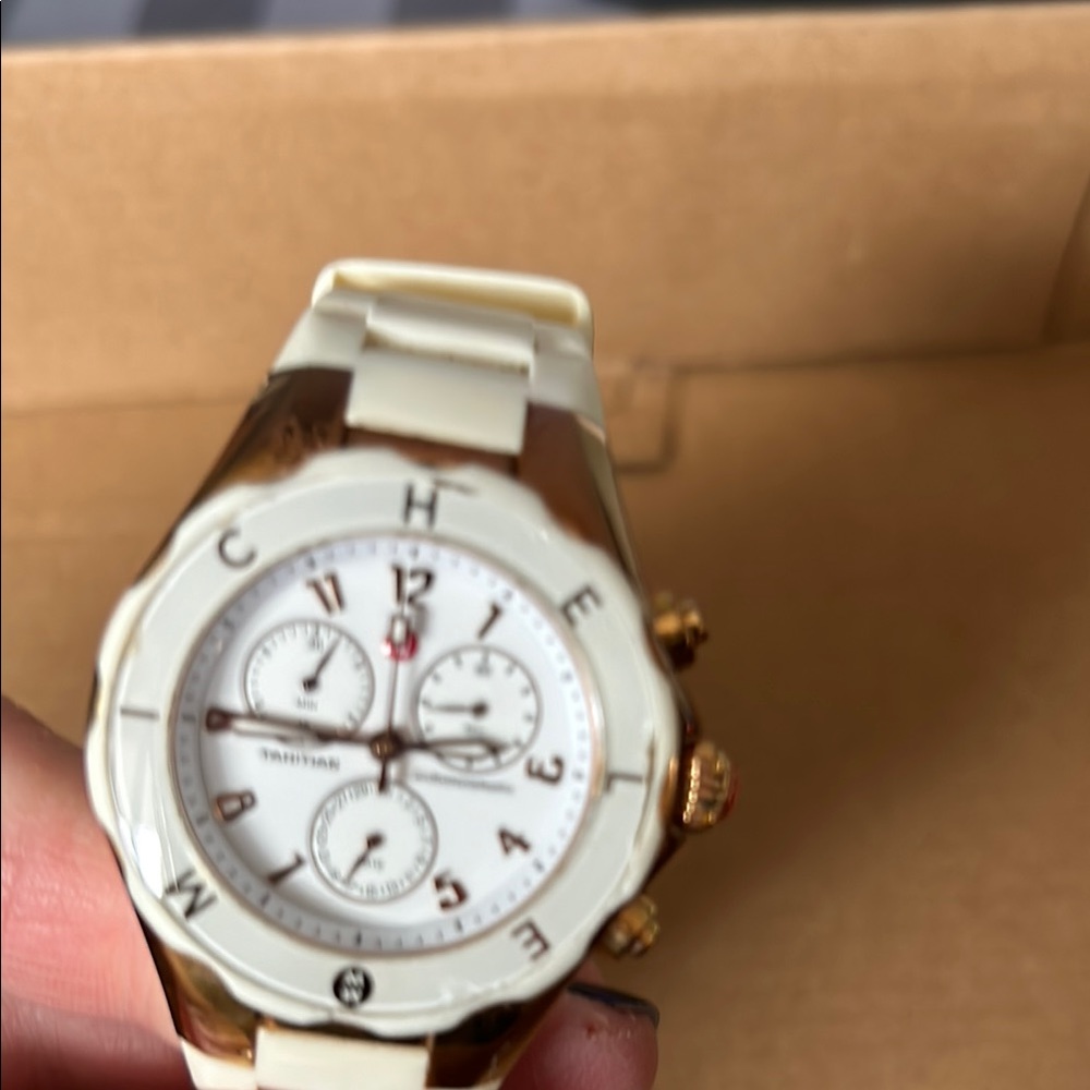 Michele Women's Watch - Rosegold and White - Picture 11 of 12